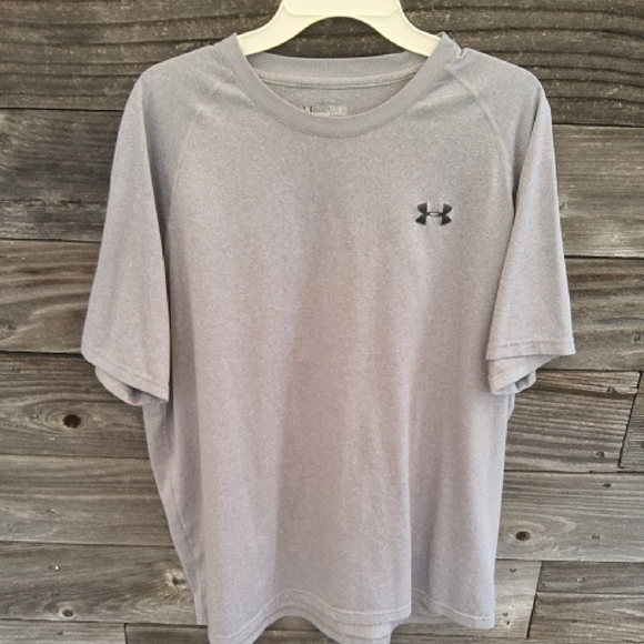 Under Armour Men's Light Gray Short Sleeve Tee Size XL - Picture 1 of 6